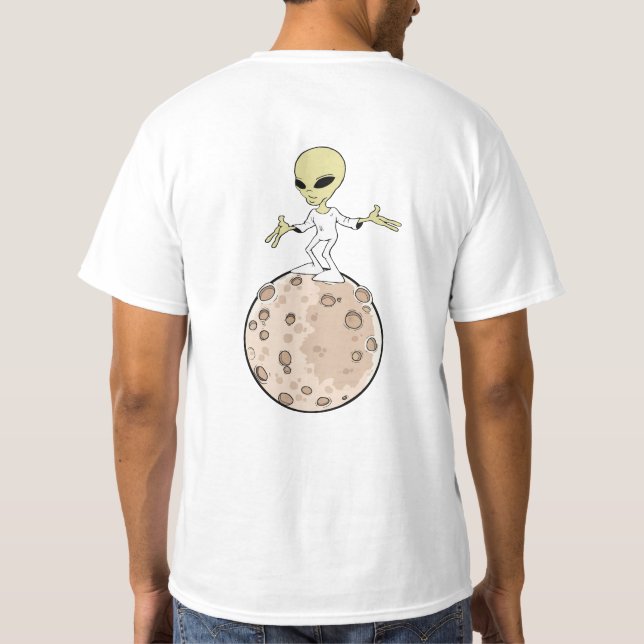 Camiseta T-shirt “Alien sobre su planeta " (Reverso)