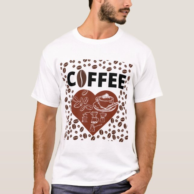Camiseta T-Shirt, amante del café (Anverso)