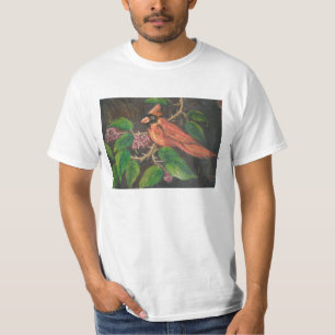 Camiseta T-Shirt Ann Hayes pintando al cardenal