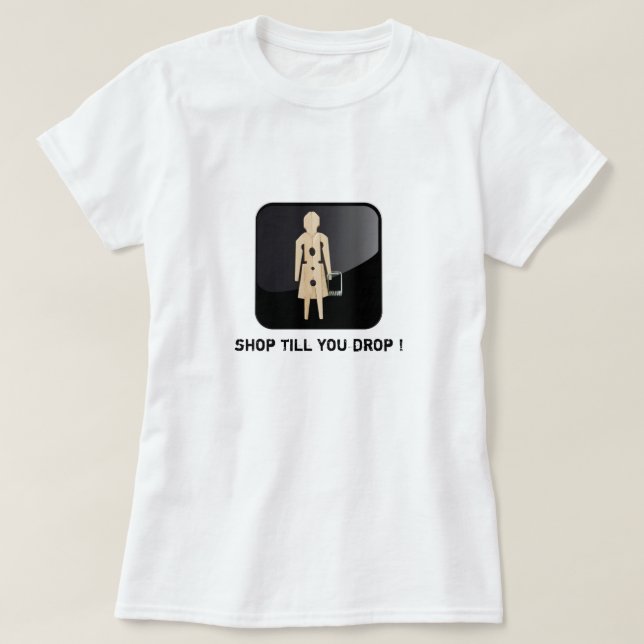 Camiseta T-shirt app winkelen (Diseño del anverso)