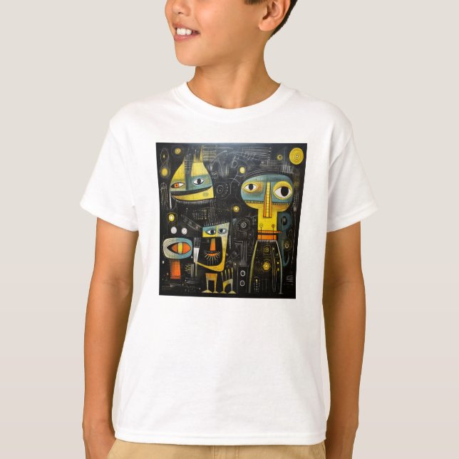 Camiseta T-shirt art abstrait (Anverso)