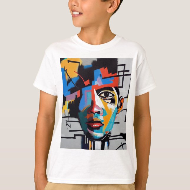 Camiseta T-shirt art abstrait (Anverso)