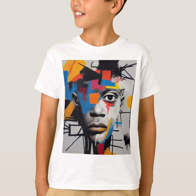 Camiseta T-shirt art abstrait (Anverso)