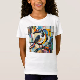 Camiseta T-shirt art abstrait oiseau