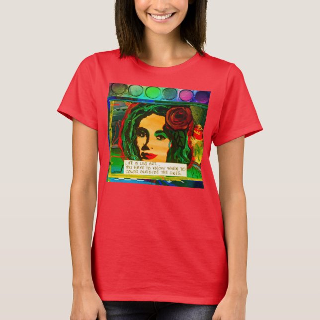 CAMISETA T-SHIRT-ART ES COMO LIFE-YOU TIENE QUE SABER (Anverso)