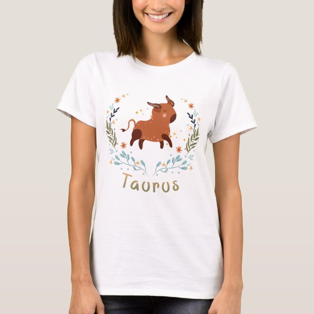 Camiseta T-shirt Astrologie, signe du zodiaque Taureau (Anverso)