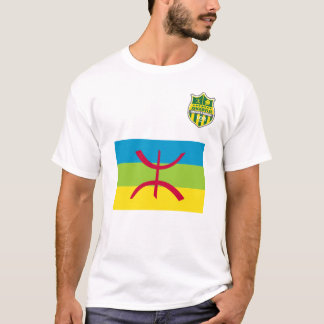 Camiseta T-shirt avec logo JSKabylie et drapeau berbère