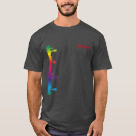 Camiseta T-shirt barre Rainbow