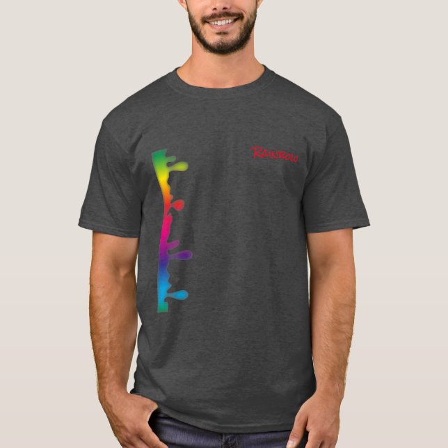 Camiseta T-shirt barre Rainbow (Anverso)