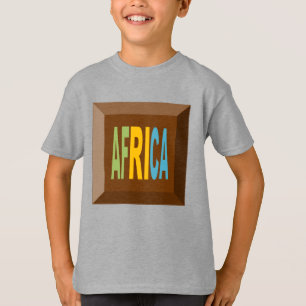 Camiseta T-shirt básico acero AFRICA CHOCOLATE CARAMELOS