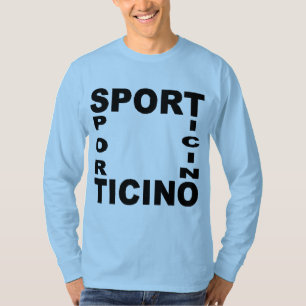 Camiseta T-shirt básico azul cielo DEPORTE TICINO SUIZA