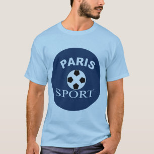 Camiseta T-shirt básico azul cielo PARÍS DEPORTE