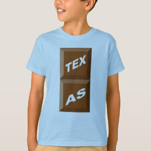 CAMISETA T-SHIRT BÁSICO AZUL CIELO TEXAS    CHOCOLATE