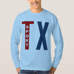 Camiseta T-shirt básico azul cielo TEXAS DEPORTE