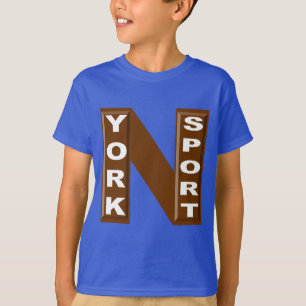 Camiseta T-shirt básico azul real NUEVA YORK CHOCOLATE