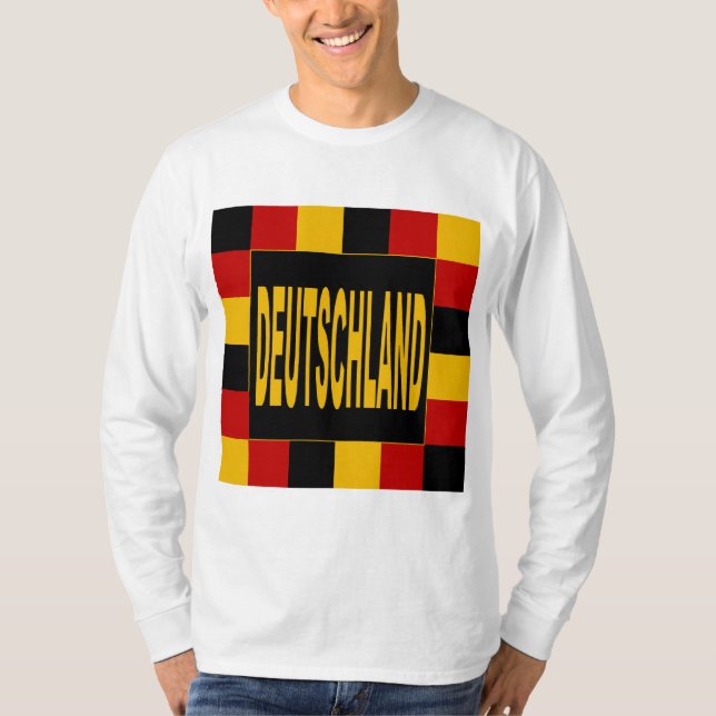 Camiseta T-shirt básico blanco DEUTSCHLAND (Anverso)
