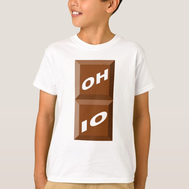 CAMISETA T-SHIRT BÁSICO   BLANCO OHIO CHOCOLATE (Anverso)