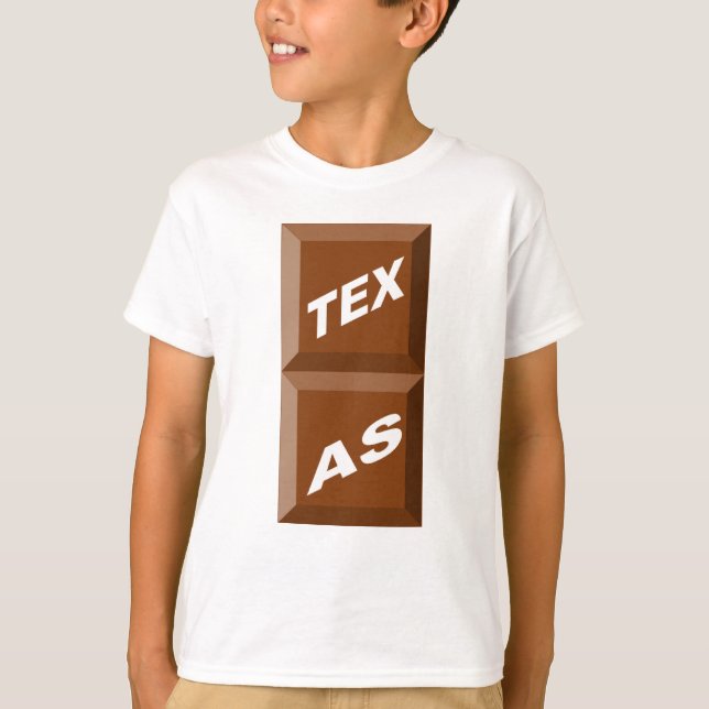 CAMISETA T-SHIRT BÁSICO   BLANCO TEXAS CHOCOLATE (Anverso)