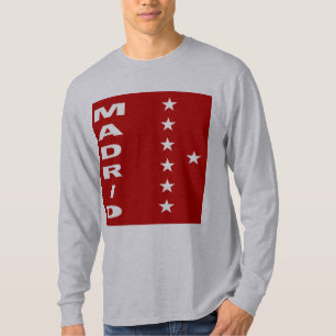 Camiseta T-shirt básico gris MADRID 7 ESTRELLAS