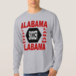 Camiseta T-shirt básico gris para hombres ALABAMA SOCCER