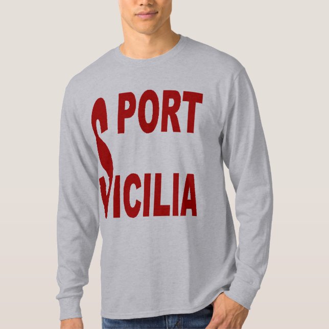Camiseta T-shirt básico gris SICILIA (Anverso)
