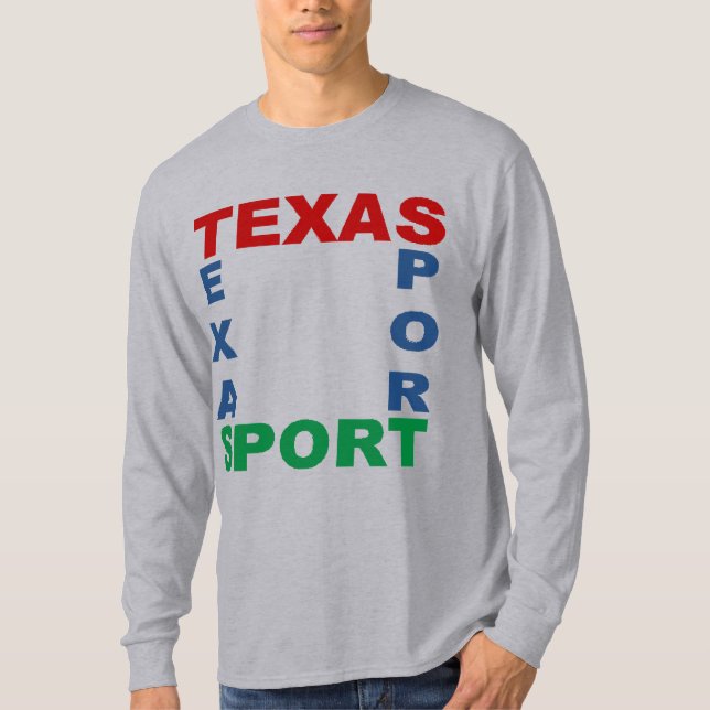 Camiseta T-shirt básico gris TEXAS DEPORTE (Anverso)