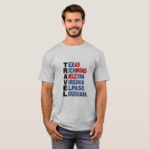 Camiseta T-shirt básico gris VIAJE
