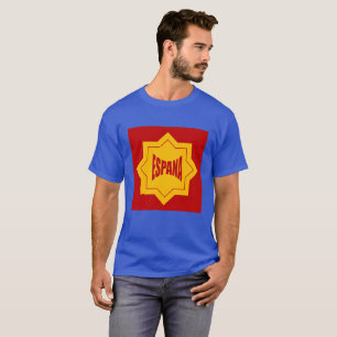 CAMISETA T-SHIRT BÁSICO HUNDE AZUL A HOMBRES DISEÑO ESPANA