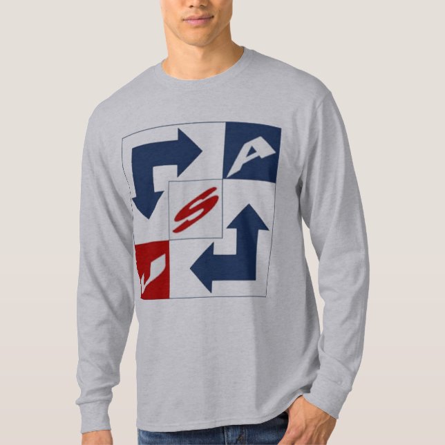 Camiseta T-shirt básico los grises EE.UU (Anverso)