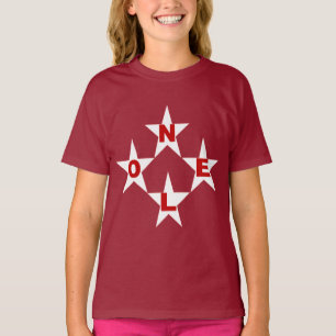 Camiseta T-shirt básico marrón Diseño NOEL