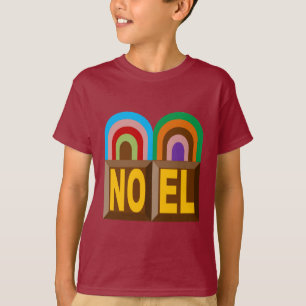 Camiseta T-shirt básico marrón Diseño TARTAS NOEL