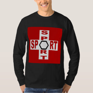 Camiseta T-shirt básico negro DEPORTE SUIZA