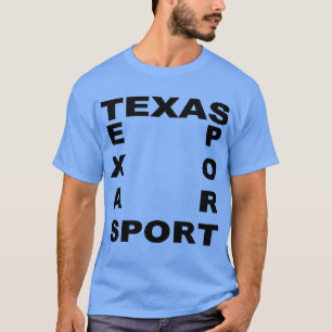 Camiseta T-shirt básico oscuro azul DISEÑO TEXAS DEPORTE