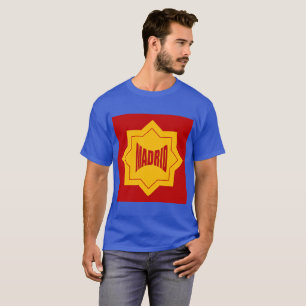 Camiseta T-shirt básico oscuro azul hombres Diseño MADRID