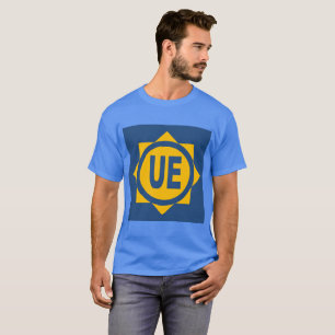 Camiseta T-shirt básico oscuro azul hombres Diseño UE