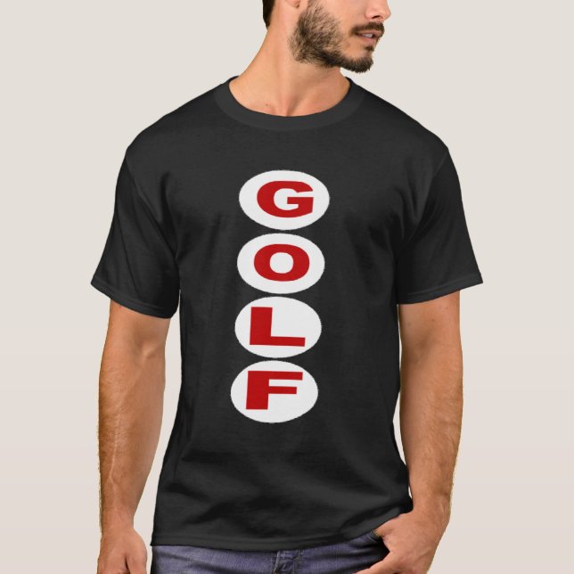 Camiseta T-shirt básico oscuro negro GOLF (Anverso)