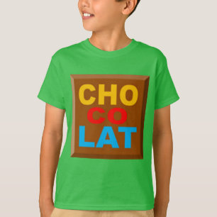 Camiseta T-shirt básico verde trébol CHOCOLATE CARAMELOS