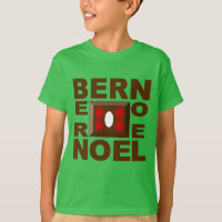 T-shirt básico verde trébol Diseño BERN NOEL