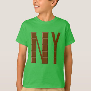 Camiseta T-shirt básico verde trébol NUEVA YORK CHOCOLATE
