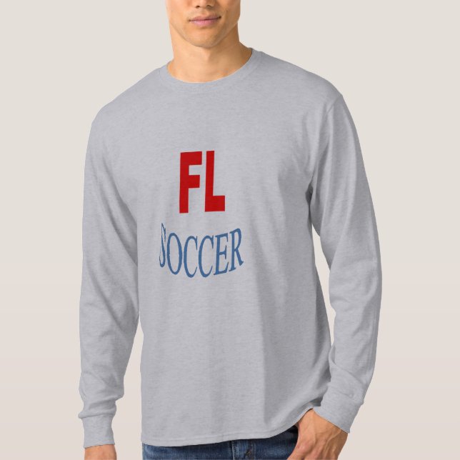 Camiseta T-shirt basique gris FLORIDA SOCCER  (Anverso)