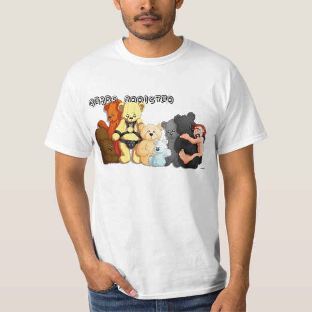 Camiseta T-shirt BEARS ADDICTED (Anverso)