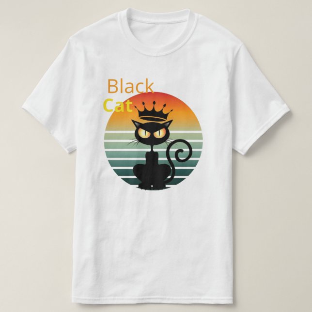 Camiseta T-Shirt Black cat 2024 (Diseño del anverso)