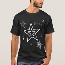T-Shirt Black. KtK. Stars