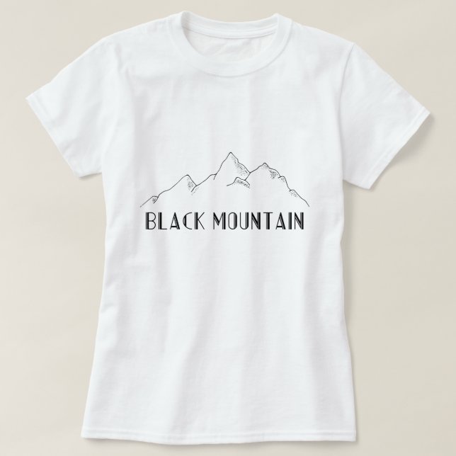 Camiseta T-shirt “Black Mountain " (Diseño del anverso)
