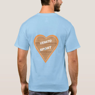 Camiseta T-shirt bleu dos homme VENETO SPORT