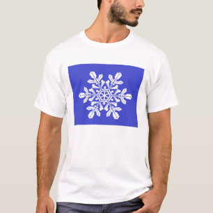 Camiseta T-Shirt Blue Snow Flake