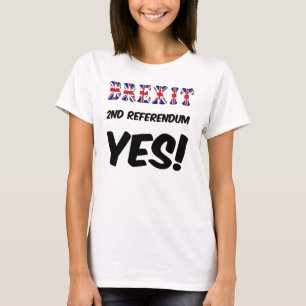 Camiseta T-Shirt Brexit 2do referéndum Sí