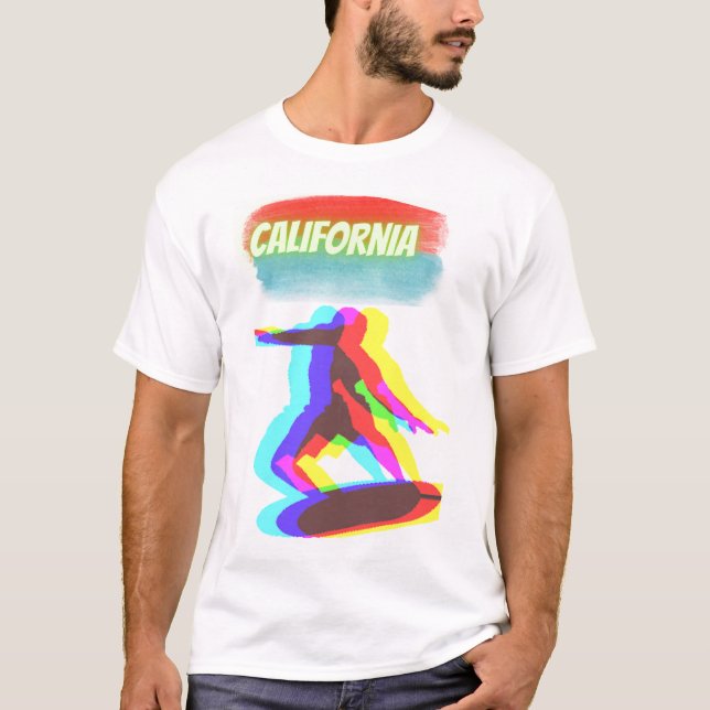 Camiseta T- Shirt california, cooler surfer  (Anverso)