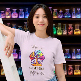 Camiseta T-shirt CHEMIS-TREE rainbow vintage tree noir rose