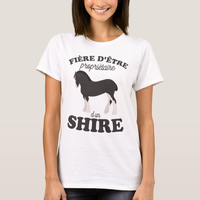 Camiseta T-shirt Cheval percheron 2 (Anverso)